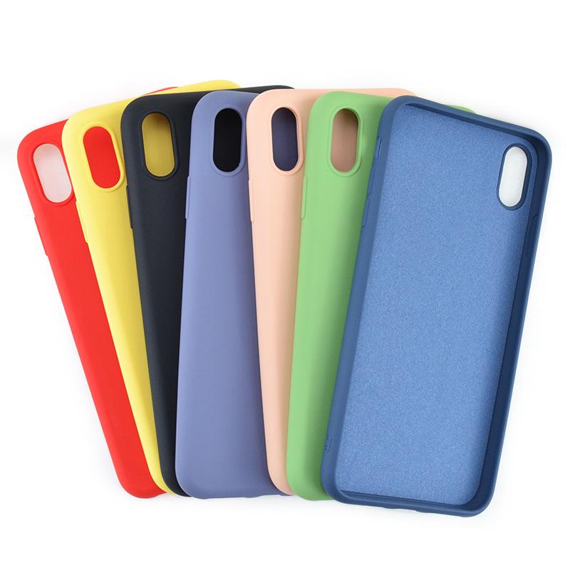 Liquid Silicone Phone Case for iPhone 7 8 Plus, for iPhone X Xs Max XR 6 6S Plus 11 Pro Max 12mini Pro Max