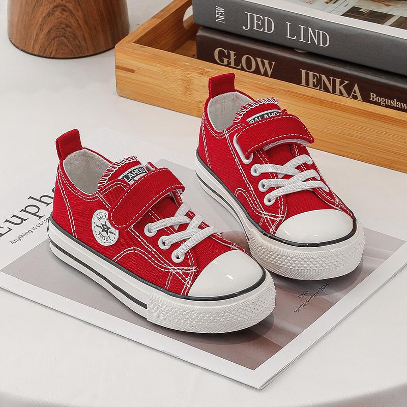 Kids' Unisex Canvas Shoes - Winter 2025 Style, Round Toe, High/Low Top, Soft Sole Board Sneakers for Students