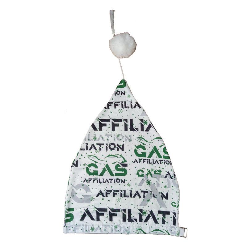 Elegant europeisk och amerikansk julmössa med tofs