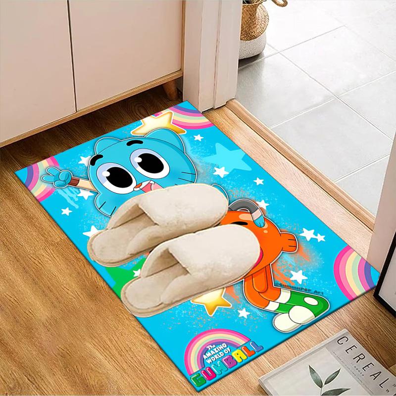 Gum-ball's Amazing World Floor Mat for Living Room, Game Rooms, Office, Bedroom, Office Floor Mat Playful Design, Christmas fan gifts