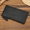 Vintage Leather Phone Wallet For Men Women Genuine Leather Clutch Purse Key Wallet Single Zipper Coin Purse Female Male Pen Case