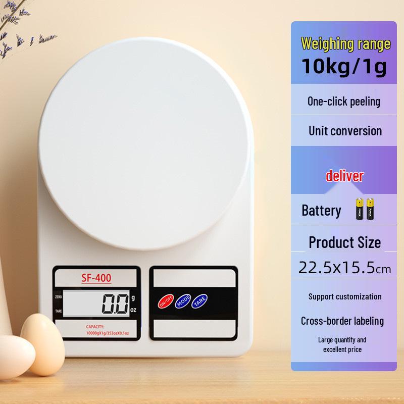 SF400 High Precision 5kg Kitchen Scale: Accurate Gram Weighing for Baking Battery Model 5KG/1g Precision Scale