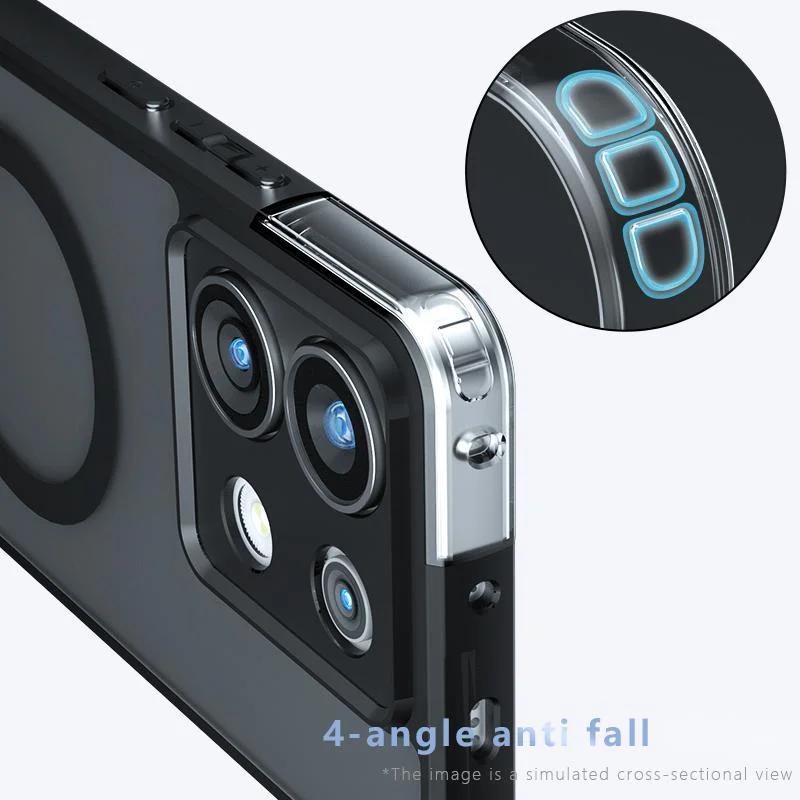 For OPPO Realme GT 7 Pro Magsafe Magnetic Acrylic Matte Case For Realme GT 6T NEO 6 SE Shockproof Transparent Cover Hard Bumper