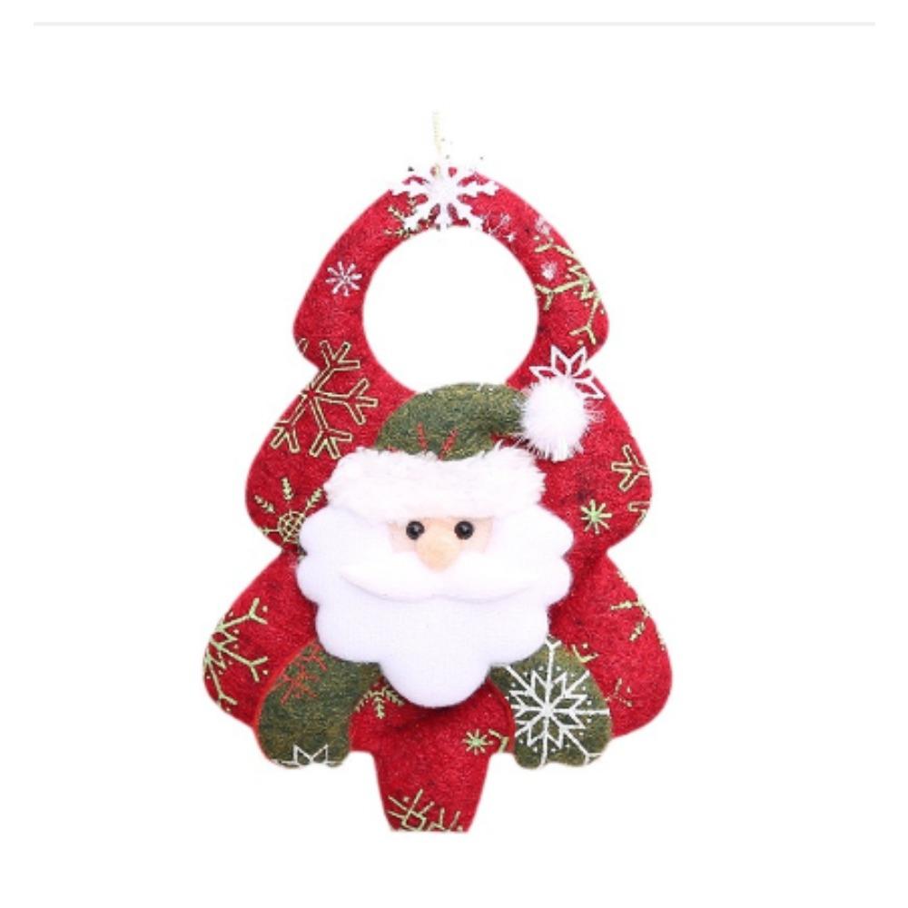 Christmas Dolls Retractable Santa Claus Snowman Elk Toys Xmas Figurines Christmas Gift For Kid Red Xmas Tree Ornament