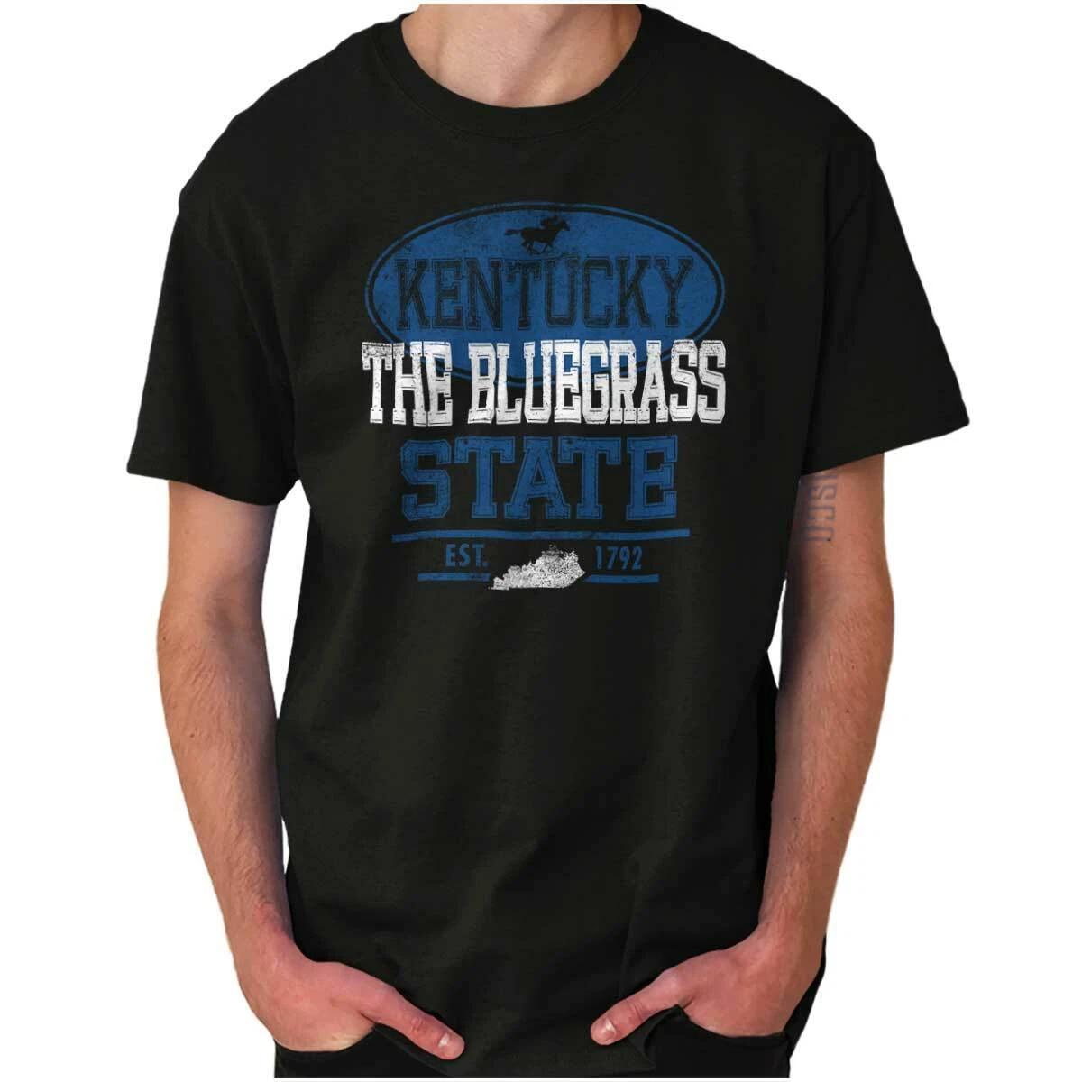 Kentucky Bluegrass State Gift Souvenir KY Womens or Mens Crewneck T Shirt Tee XL