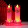 LED Double Happiness Electronic Candle Light Pair