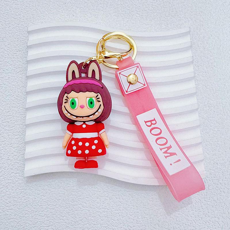 

Мультяшный кролик Лабубу брелок-подвеска Каваи мультяшная цепочка для телефона Милый брелок-кольцо для куклы Подвеска для рюкзака Подарки