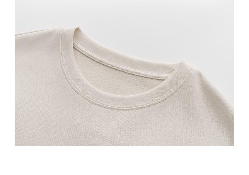 Maternity Slimming Casual Summer 2026 T-Shirt Dress in Milk Tea - Petite & Stylish