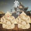 Mingze Kunstharz Sandstein Ganesh Ornament - Elefantengott Wohnkultur Geschenk