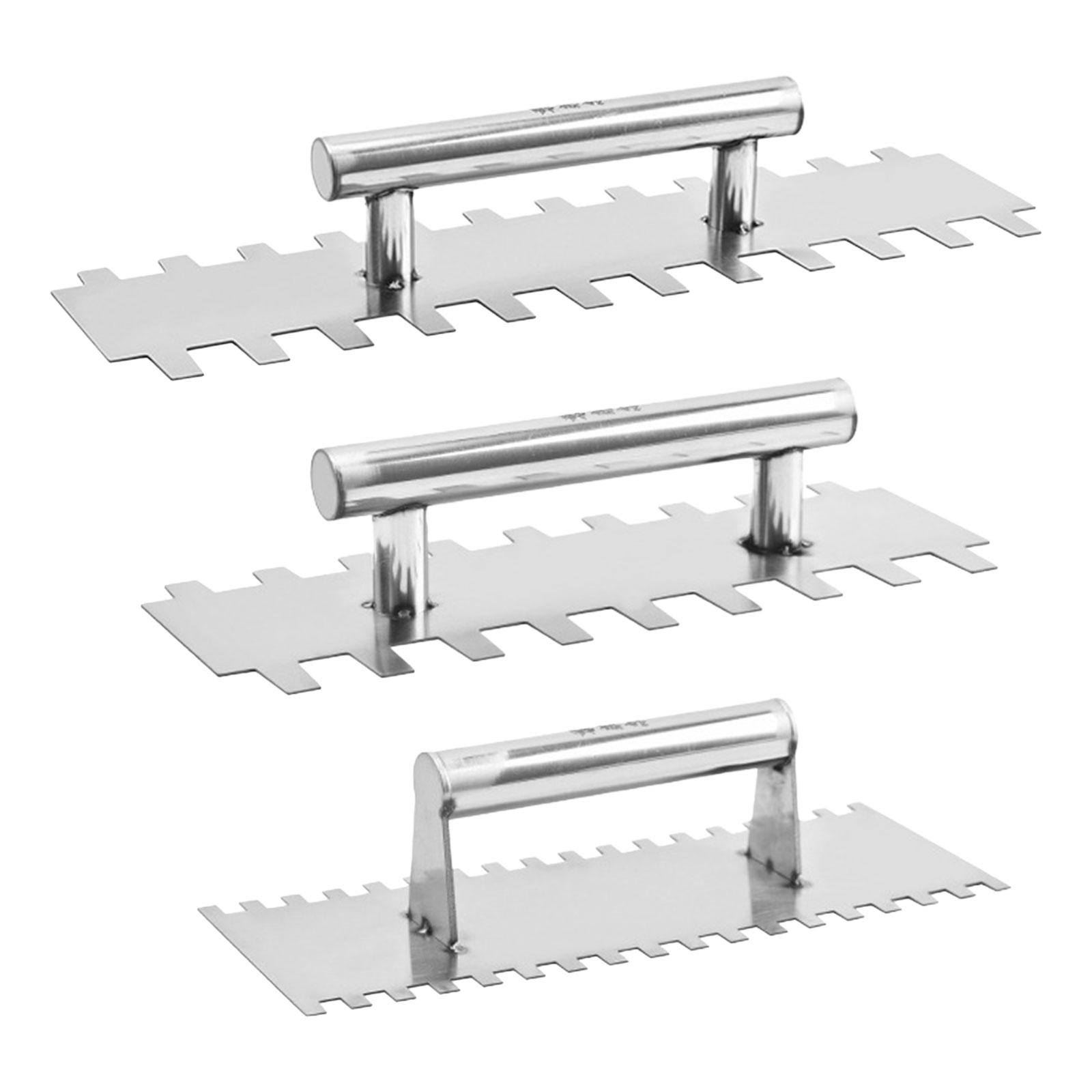 Стальная штукатурная кельма Финишная кельма с зубьями Инструменты для нанесения затирки 30cm