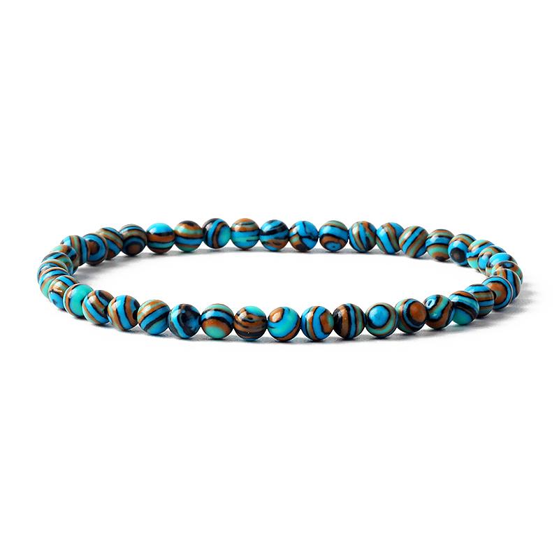 4MM Reiki Amethyst Aquamarines Stretch Bracelets for Women Chakra Natural Stone Beaded Bracelet Men Quartz Agate Jewelry Pulsera