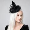 Netz-Hexenhut Haarspange Blume Hexen-Haarnadeln Kreative Halloween-Haarspange Kostümparty