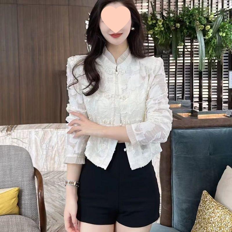 2025 Autumn/Winter Women's Elegant Stand-up Collar Short Jacket - Slimming, Flattering, and Classic Fashion Top