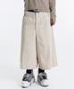 Gicheol Double Waist Bermuda Cotton Pants (Beige)