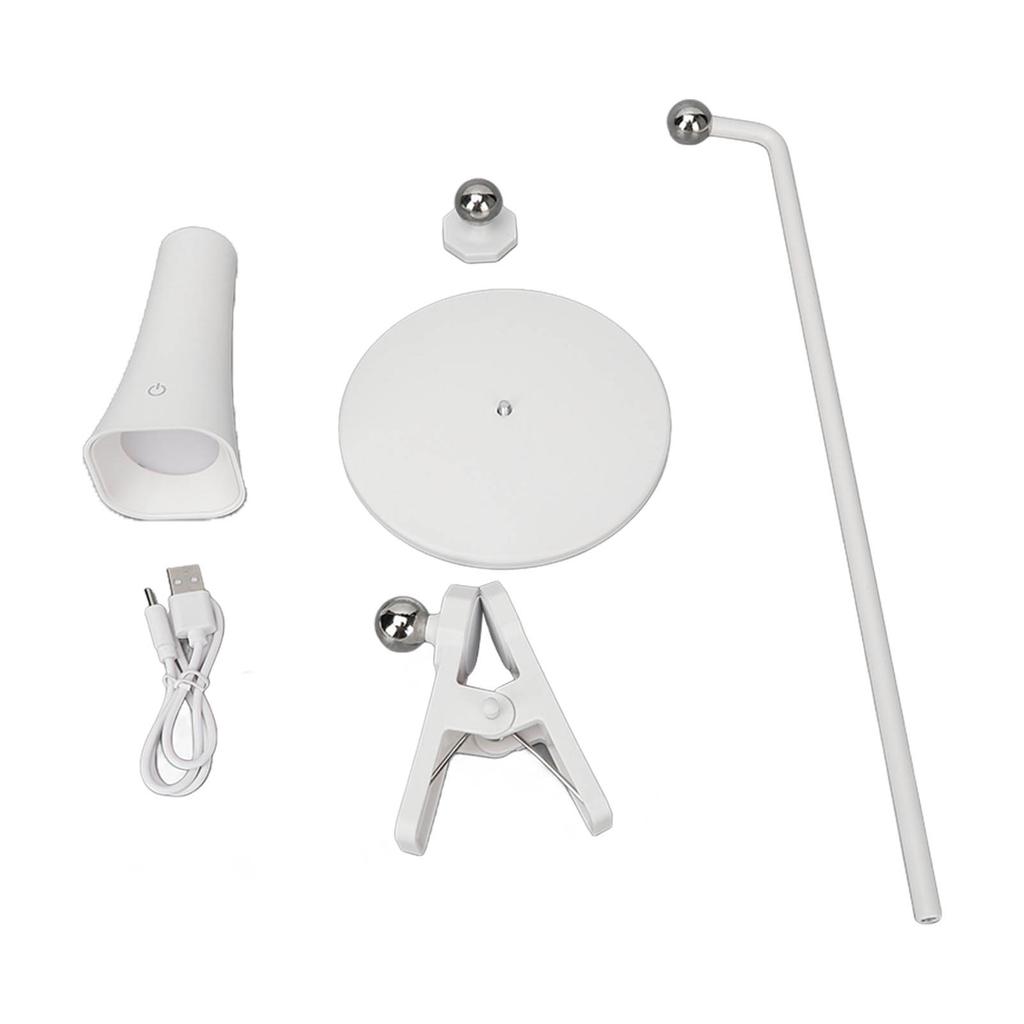 Lampă de birou LED 4 în 1 3 Niveluri de luminozitate 14 Cipuri de lumină Lampă de masă cu clemă, Lampă de perete cu aspirație magnetică