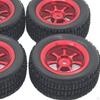 Of Rubber Tires & Wheels Rims 12mm A949 A959 for WPL C14 C24 D90 D91 Model Buggy DIY