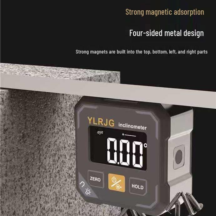 Digital Inclinometer Level with Strong Magnetic Base and HD Display