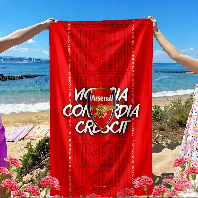 Football team.C Print Beach Towel, Versatile Lightweight Absorbent Beach Towel for Pool Surf Yoga Bathroom, Perfect Birthday Holiday Gift