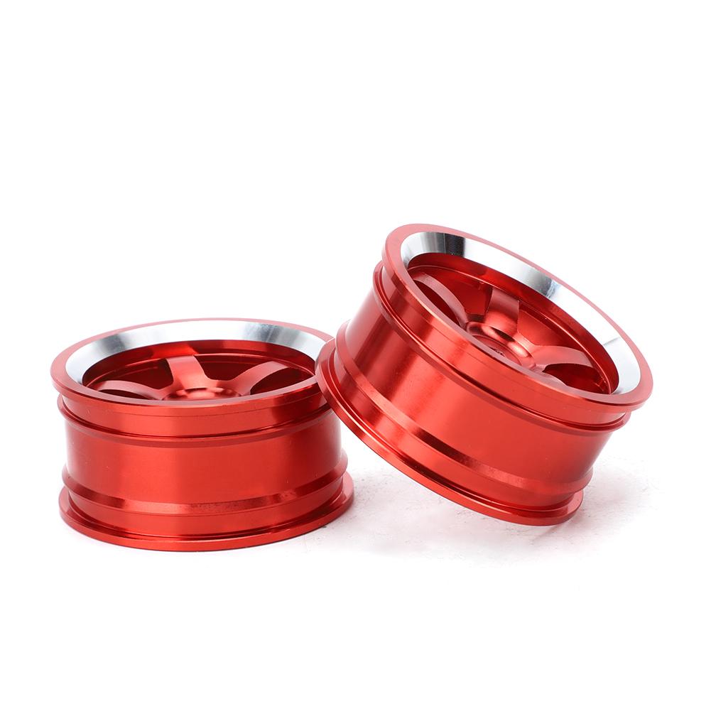 4Pcs 1/10 Aluminum Alloy Wheel Hub Accessory RC Parts Fit for HSP 94123 Touring Drift CarRed