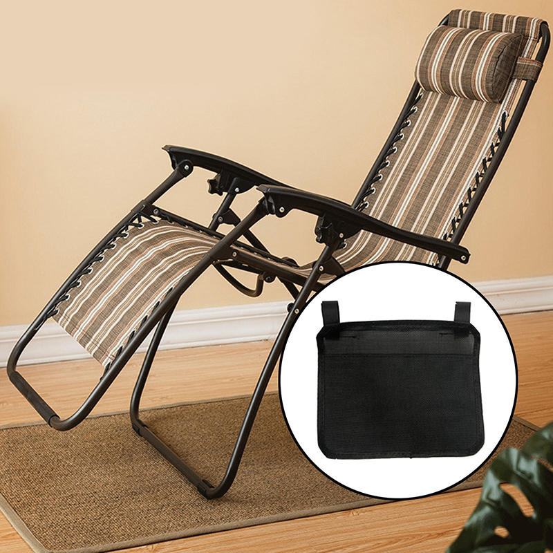 1Pcs Beach Chair Hanging Bag Armrest Storage Organizer Wheelchair Side Pouch Chair Side Storage Bag Camping Storage Cushion Storage Bag