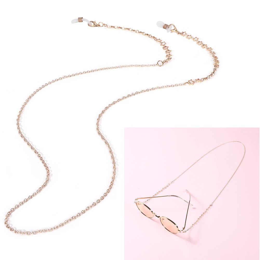 Fashionable Simple Eyeglasses Cord Star Alloy Anti-Slip Strap Rope Glasses Chain Decoration