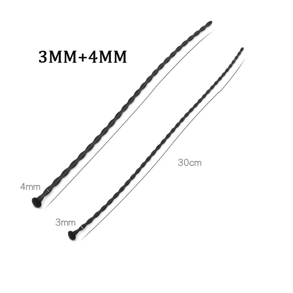 RUNYU Silicone Wave Horse Eye Stick Urethran Expander Sextoys SM Penis Plug Men Urethra Masturbation Stimulator Adult Supplies