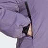 adidas Myshelter Cold.Rdy Jacket Color Block Logo Hooded Down Jacket Women Jacket Purple HZ5700
