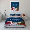 Santa with Gifts Christmas Set Bedding Duvet Cover Set Duvet Cover Pillowcases  (1*Duvet Cover 2*Pillowcases, Without Duvet Insert)