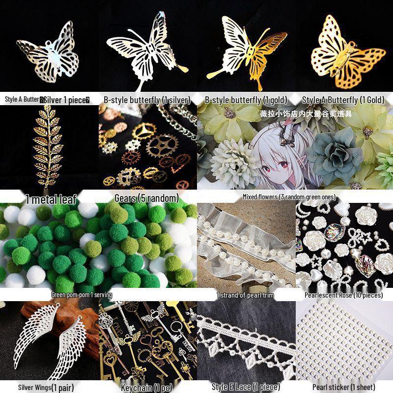 Baji Tuo Pain Bag Material Set: Ornaments, Filling, Props, Accessories, Tying Board, Fixing Glue.