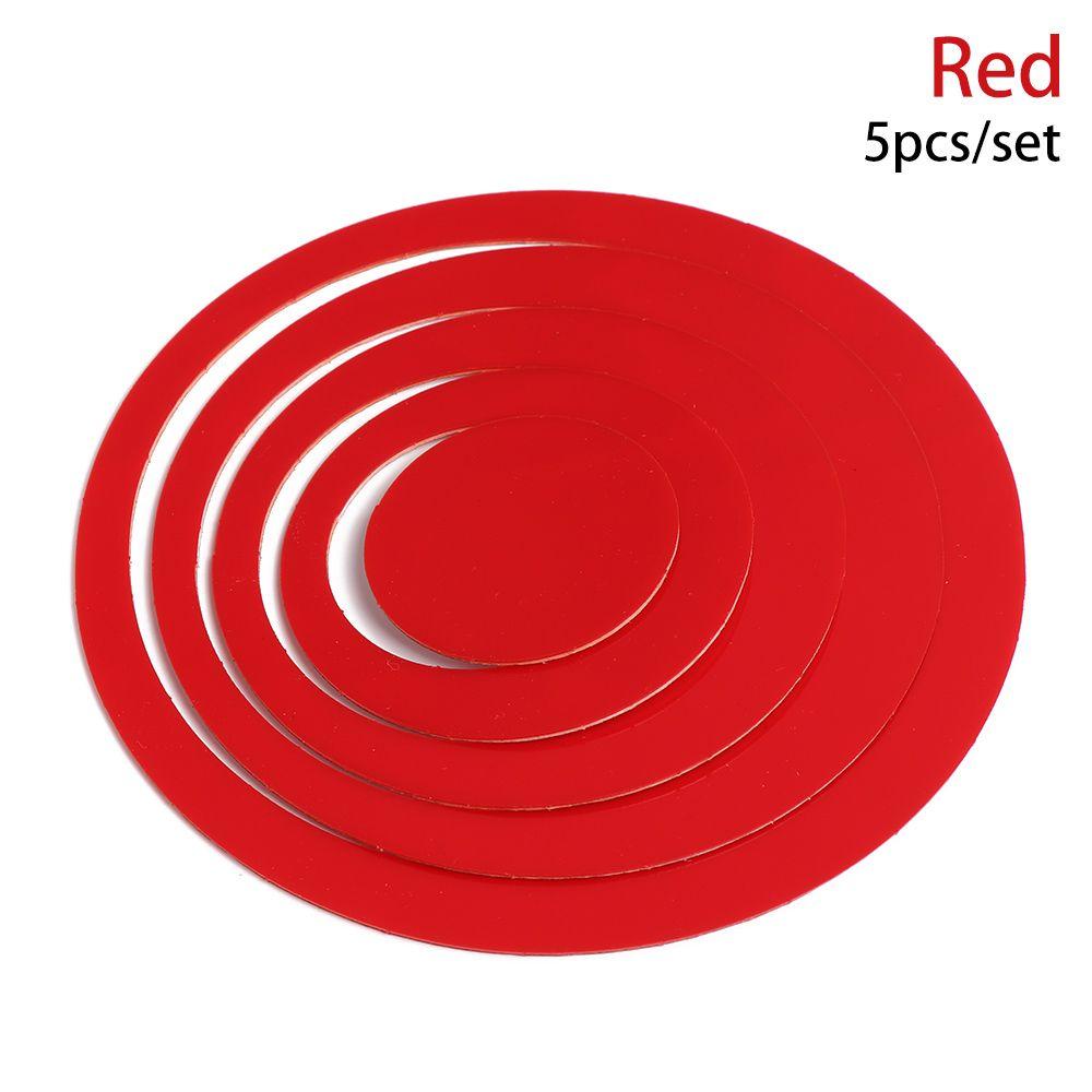 5PCS/Set DIY Home Decor Wall Art Wall Stickers Round Decals 3D Circles Mural