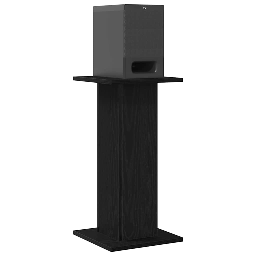 Speaker Stands 2 pcs Black Oak Effect 30 x 30 x 60 cm