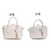 Borsa Mini Quadrata in Pelle Tessuta a Mano da Donna Morbida Vera Pelle di Mucca Tracolla a Spalla Grande Capacità Uso Quotidiano