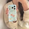 Blue Polka Dot Bubbles Goldfish 3D Case for iPhone 17 Pro Max 16 Pro 15 14 Full Cover Anti Drop Double Layer Protective Phone Cover