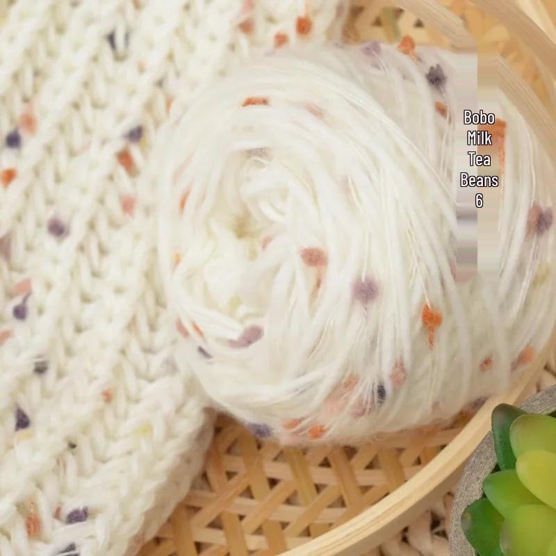 Шарф-вермишель Skittles: Ручная вязка из мохера, исландский стиль для пар