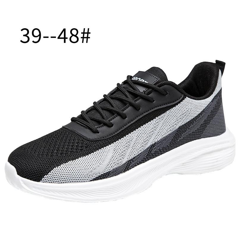 Autumn Men's Shoes Sports Shoes Men's Mesh Shoes Breathable Cold Sticky Shoes Breathable Large Size Fly-woven Men's Sports Shoes
