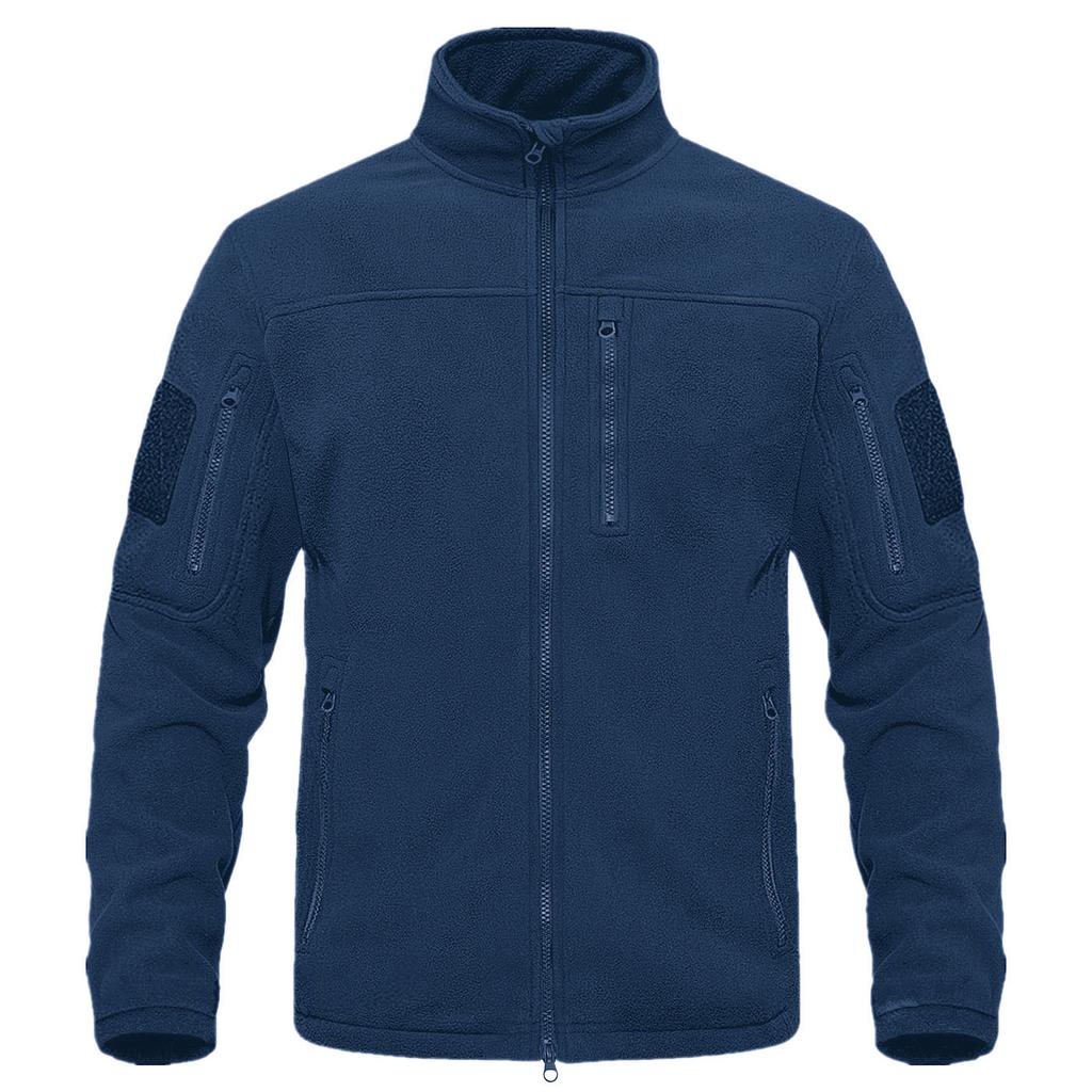 FiveFive Fleecová bunda Zateplené pracovné kabáty Pánske Vrecká na zips Bunda Turistika Tréning Outwear Vetrovka