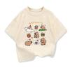 Children's Summer Clothing Cute Capybara Print Short-Sleeve T-Shirt Funny Clothing 2026 New Loose T-Shirt