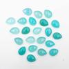 Natural Aqua Chalcedony Pear Cabochon Loose Gemstone Lot 13 Pcs 12*16 MM 100 CT For Jewelry Making