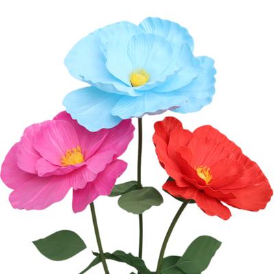 NEW 40cm Artificial Flower Large Size Outdoor Use PE Foam Flower Foam Material New Design Photo Booth Backdrop Wedding Backdrop
