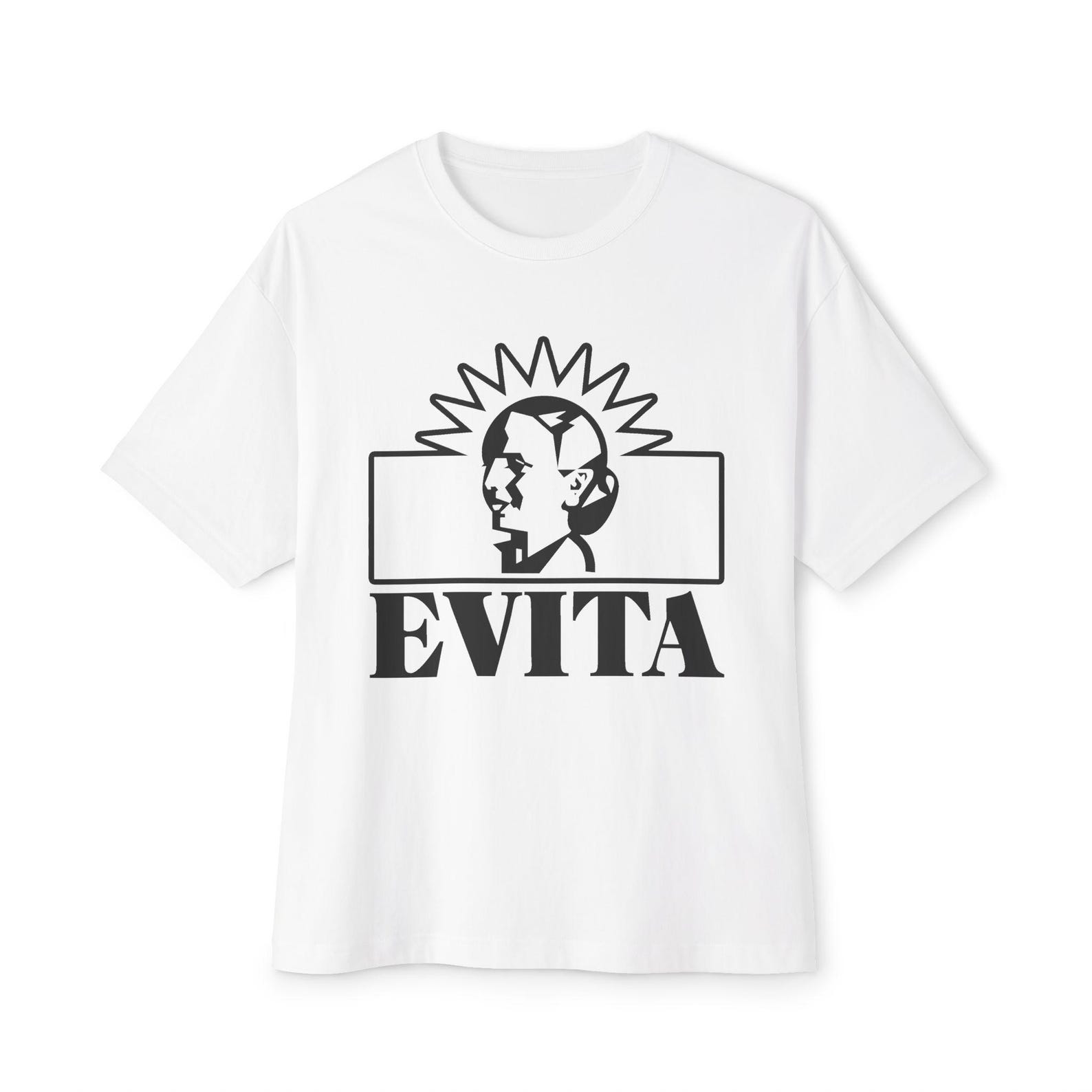 EVITA Famous Broadway Musical Logo Unisex Oversized Tees T-Shirt Size S-3XL 2XL