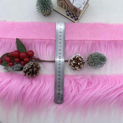Handmade Faux Fur Trim Christmas Tree Skirt & Fluffy DIY Wreath Craft for Children