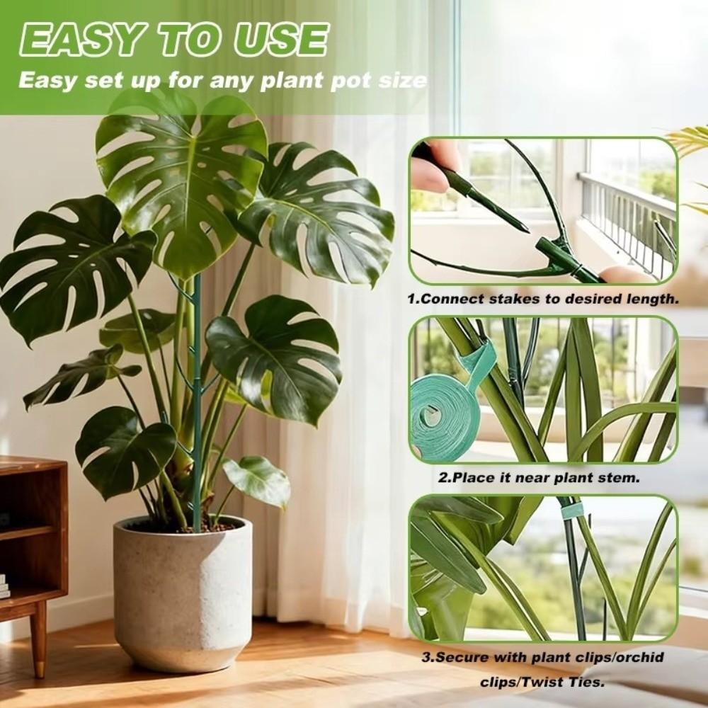Plastic Climbing Vine Stake Prevent Tipping Over Garden Plant Stake Flower Support Rack Greenhouse