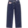 Lee X Have A Good Time Collaboration Solid Color Loose Straight Leg Jeans Unisex Jeans Dark-Blue LUB007915203414-A06168