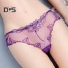Sexy Spitzen-Strings für Damen, durchsichtiges Netz-Höschen, floral bestickte Unterwäsche mit niedriger Taille, ultradünne Damen-Slips