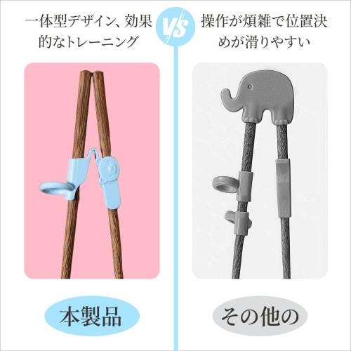 Coollooda Chopstick Clips for Kids (2-Piece Set), Chopstick Training Tool, Animal Icon Design, Non-Slip, Easy To Clean, Reusable, Holds Chopsticks In