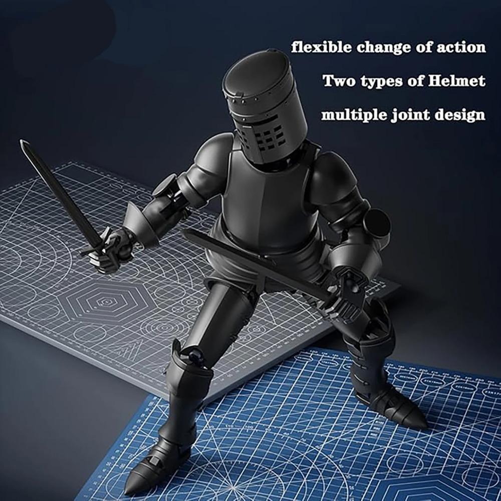 3D printed doll toy joint movable doll ornament creative decompression DIY assembly warrior doll