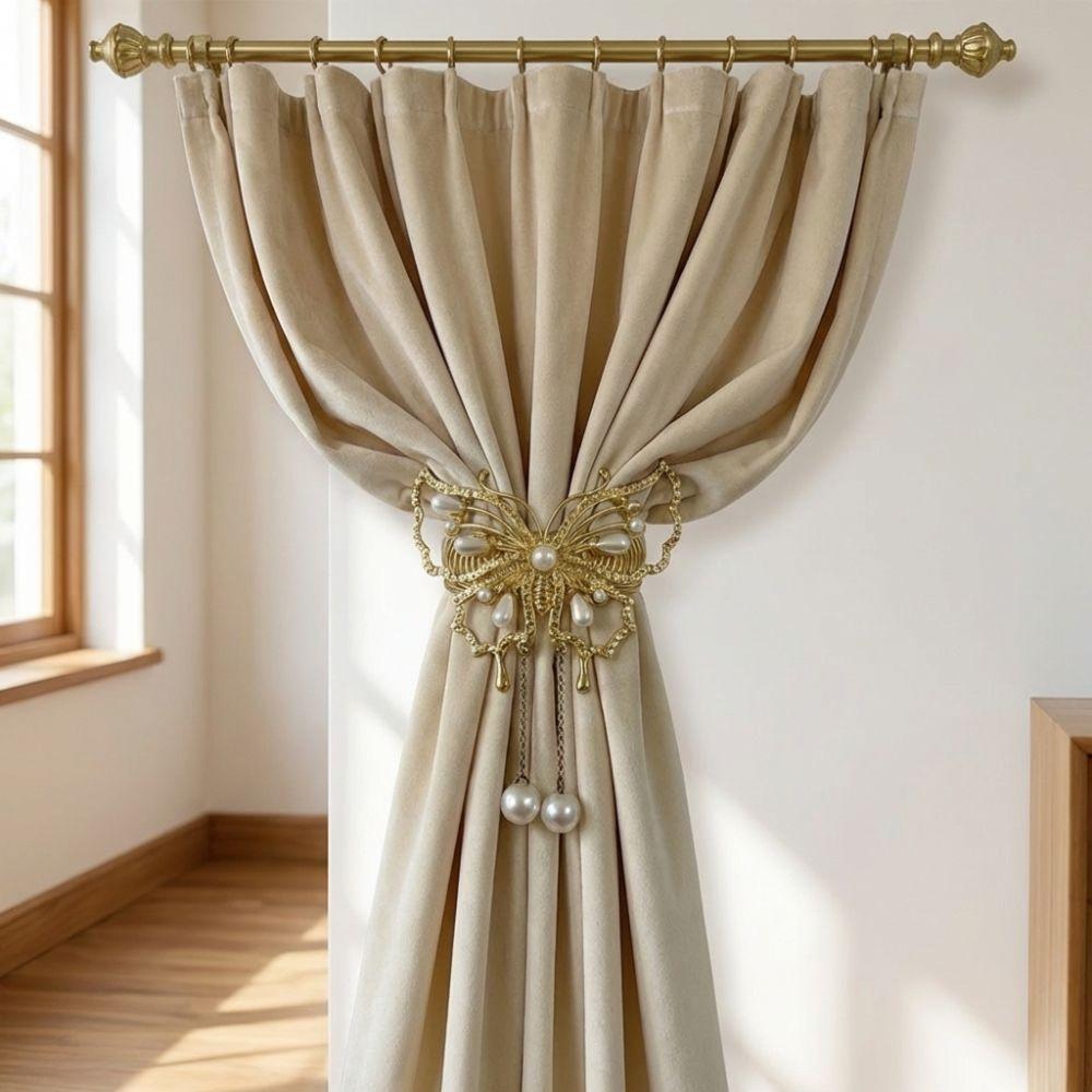 Luxury Curtain Tiebacks Metal Curtain Holdbacks Butterfly Curtain Buckle  Dining Room