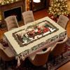 Christmas Table Flag, Waterproof And Oil-Proof Tablecloth Merry Christmas Round Table Decoration Coffee Table Tablecloth