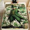 1Pc St.Paddy's Style Print Flannel Blanket, High Quality Comfortable for All Seasons, Home Decor, Warmth and Comfort, Perfect for Christmas Gifts