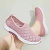 Summercloth Shoes Women's Mesh Mother Shoes Breathable Casual Shoes Soft Sole Non-slip Mesh Shoes Flat Heel One Pedal